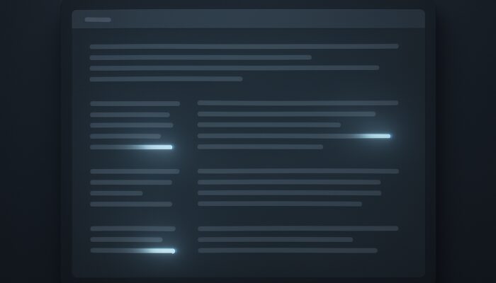 Web page with glowing anchor texts guiding readers through article paragraphs